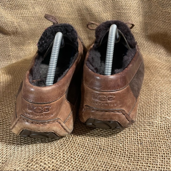 Ugh Byron Suede Leather Slipper Moccasin Slip on - Picture 4 of 9